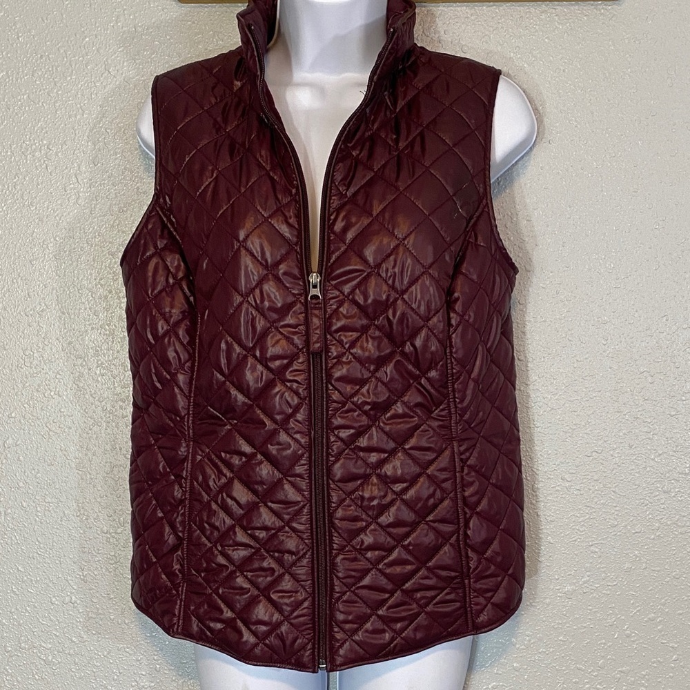 🆕 Van Heusen Raisin Plum Quilted Vest